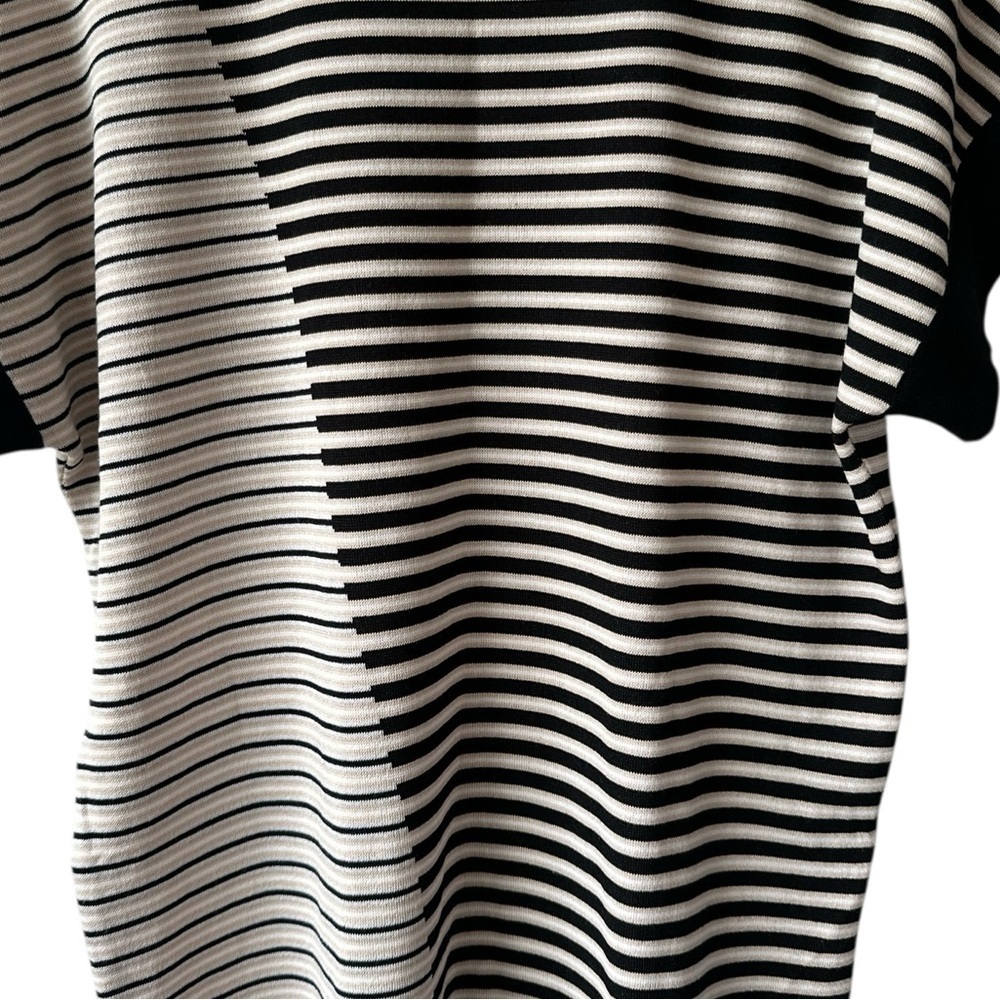 Ming Wang Striped Short Sleeve Dress - Picture 7 of 11